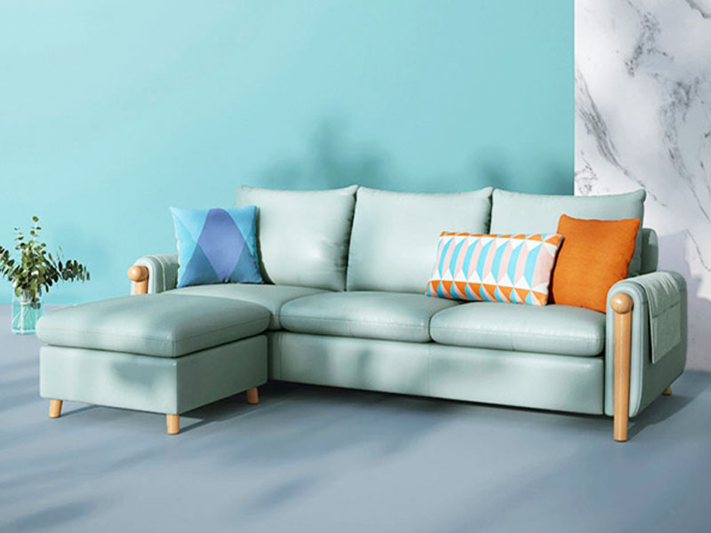 Sofa bọc da cao cấp phong cách Bắc Âu